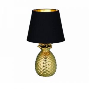 Tafellamp pineapple zwart/goud  klein                       
