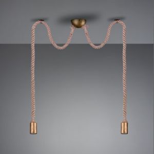 Hanglamp rope   2x E27  max 60 Watt                         