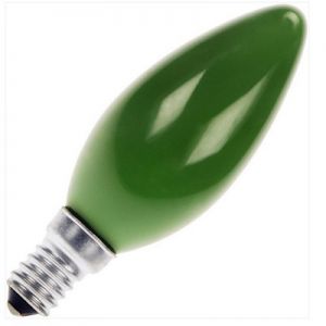Kaarslamp 25 watt E14 Groen                                 
